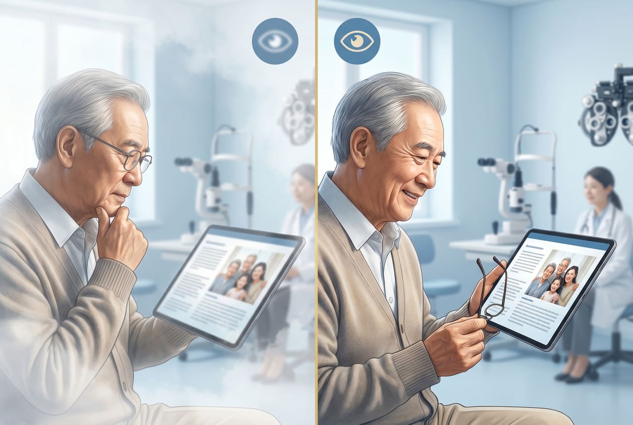 做白内障手术前要准备什么？科普配图